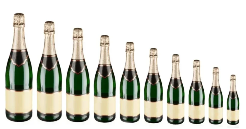 formati bottiglie champagne